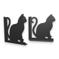 Stalowe, ozdobne wsporniki półki 20 cm - Kot - pKot-2