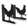 Stalowe, ozdobne wsporniki półki 20 cm - Kogut - pK-2