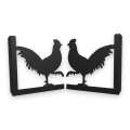 Stalowe, ozdobne wsporniki półki 20 cm - Kogut - pK-2