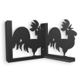 Stalowe, ozdobne wsporniki półki 20 cm - Kogut - pK-3