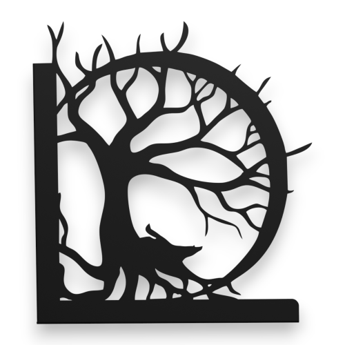 Stalowe, ozdobne wsporniki półki 20 cm - pL-5