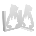 Stalowe, ozdobne wsporniki półki 20 cm - Niedźwiedź - pM-4