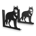 Stalowe, ozdobne wsporniki półki 25 cm - Wilk - pW-6