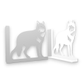Stalowe, ozdobne wsporniki półki 25 cm - Wilk - pW-6