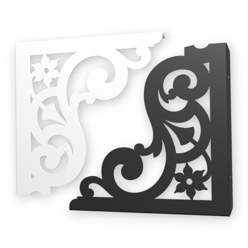 Stalowe, ażurowe, uniwersalne wsporniki półki pA-1