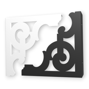 Stalowe, ażurowe, uniwersalne wsporniki półki pA-2