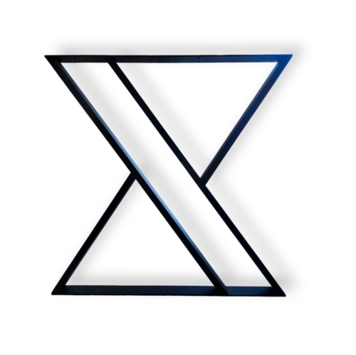  Stalowe nogi do stołu, biurka LOFT industrial - Typ "KLEPSYDRA"