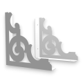 Stalowe, ażurowe, uniwersalne wsporniki półki pA-2