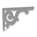 Stalowe, ażurowe, uniwersalne wsporniki półki pA-5 (20/15cm)