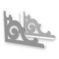 Stalowe, ażurowe, uniwersalne wsporniki półki pA-5 (20/15cm)