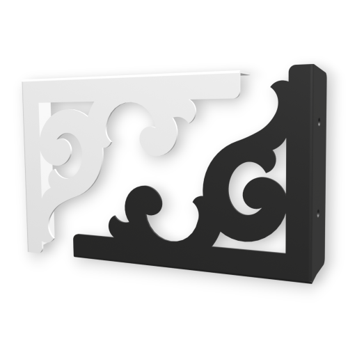 Stalowe, ażurowe, uniwersalne wsporniki półki pA-8 (20/15cm)