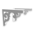 Stalowe, ażurowe, uniwersalne wsporniki półki pA-8 (20/15cm)