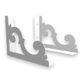 Stalowe, ażurowe, uniwersalne wsporniki półki pA-9 (20/15cm)