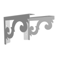 Stalowe, ażurowe, uniwersalne wsporniki półki pA-9 (20/15cm)