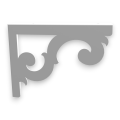 Stalowe, ażurowe, uniwersalne wsporniki półki pA-9 (20/15cm)