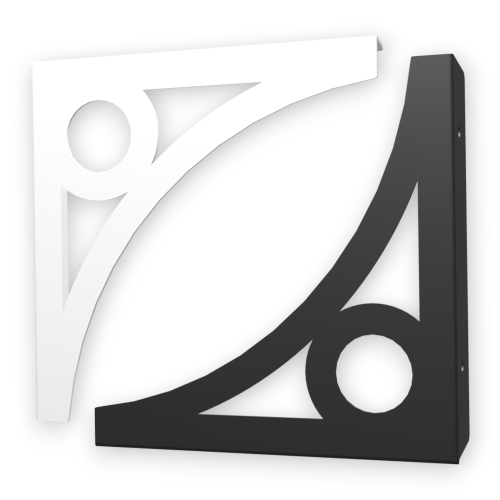 Stalowe, ażurowe, uniwersalne wsporniki półki pA-12