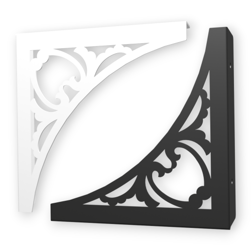 Stalowe, ażurowe, uniwersalne wsporniki półki pA-13