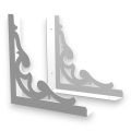 Stalowe, ażurowe, uniwersalne wsporniki półki pA-16