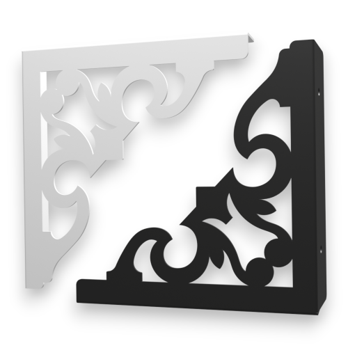 Stalowe, ażurowe, uniwersalne wsporniki półki pA-18