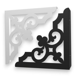 Stalowe, ażurowe, uniwersalne wsporniki półki pA-19