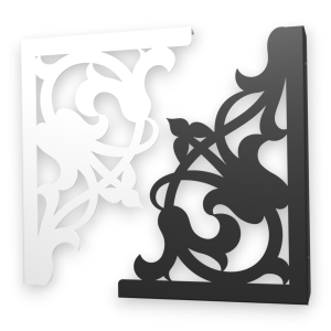 Stalowe, ażurowe, uniwersalne wsporniki półki pA-22 (20/28cm)