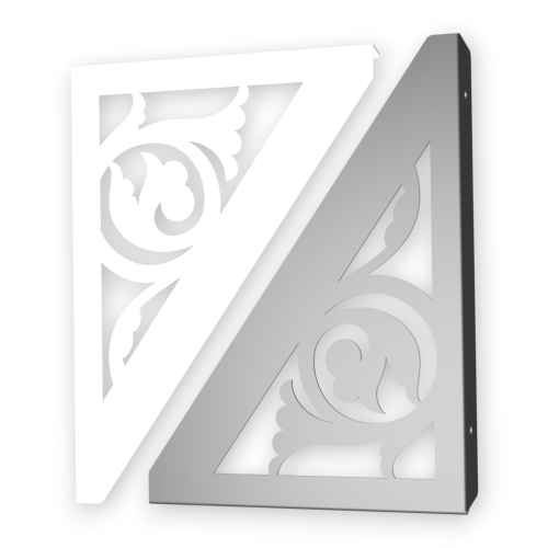 Stalowe, ażurowe, uniwersalne wsporniki półki pA-23 (20/28cm)