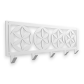 Stalowy, ozdobny wieszak ścienny "Parzenica-2L" 55 cm