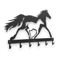 Stalowy wieszak ścienny Konie wK-11 53,5cm
