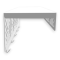 Stalowy, ozdoby wieszak ścienny  z półką "Panel-p3 70cm"