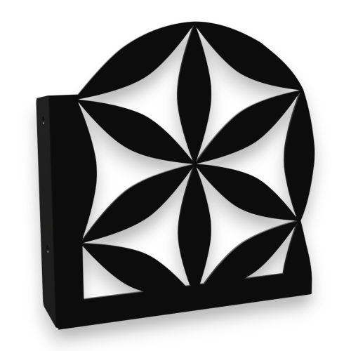 Stalowe, ozdobne wsporniki półki 20 cm - Parzenica góralska