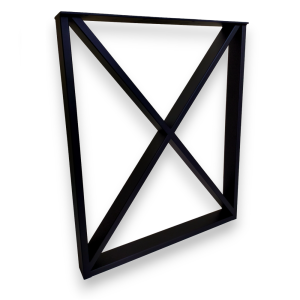 Stalowe nogi do stołu, biurka LOFT industrial - typ "Krzyż"