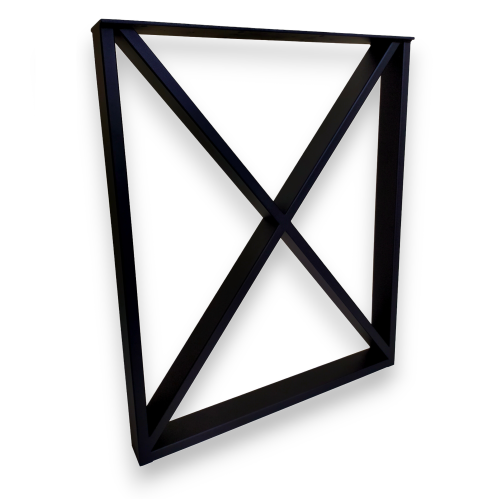 Stalowe nogi do stołu, biurka LOFT industrial - typ "Krzyż"