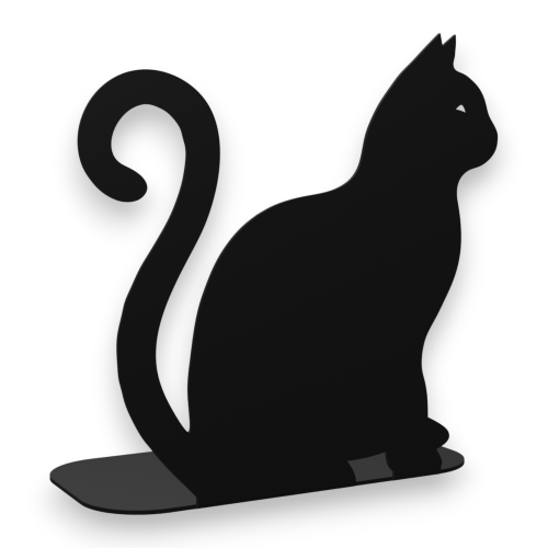 Ozdobna DUŻA podpora do książek - Kot-1