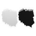 Tablica Podróżnika - metalowa tablica na magnesy - Mapa, Polska