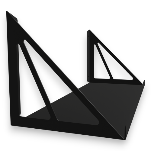 Ozdobna półka ścienna ze stali polSt-1