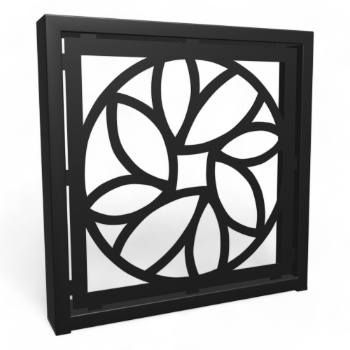 Stalowe, ozdobne nogi do stolika kawowego, LOFT industrial - "AŻUR -kW6"