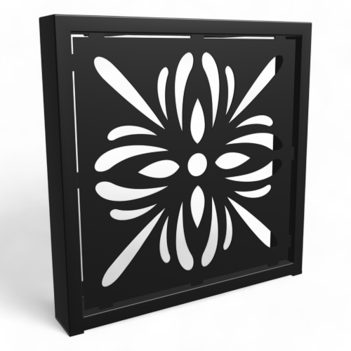 Stalowe, ozdobne nogi do stolika kawowego, LOFT industrial - "AŻUR -kW8"