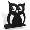 Ozdobna podpora do książek - Sówka - 2