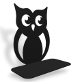 Ozdobna podpora do książek - Sówka - 2
