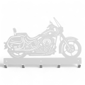 Stalowy, ozdobny wieszak ścienny Motocykl- cruiser 1