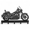Stalowy, ozdobny wieszak ścienny Motocykl- cruiser 1
