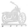 Stalowy, ozdobny wieszak ścienny Motocykl- cruiser 2