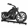 Stalowy, ozdobny wieszak ścienny Motocykl- cruiser 2