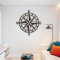 Dekor stalowy na ścianę - Róża Wiatrów
