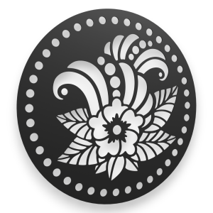 Dekoracja stalowa na ścianę dKwiat-2