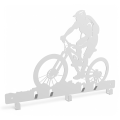 Stalowy wieszak ścienny na kaski i akcesoria rowerowe wMTB-1
