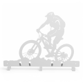 Stalowy wieszak ścienny na kaski i akcesoria rowerowe wMTB-1