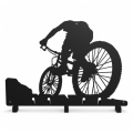 Stalowy wieszak ścienny na kaski i akcesoria rowerowe wMTB-2