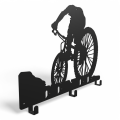 Stalowy wieszak ścienny na kaski i akcesoria rowerowe wMTB-2