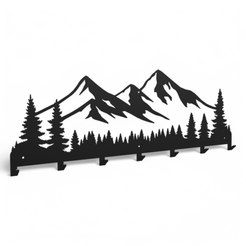 Stalowy wieszak ścienny Góry-1 70 cm